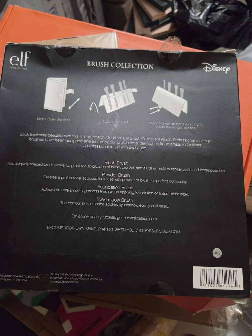 x Disney Good vs Evil Brush Collection - Black